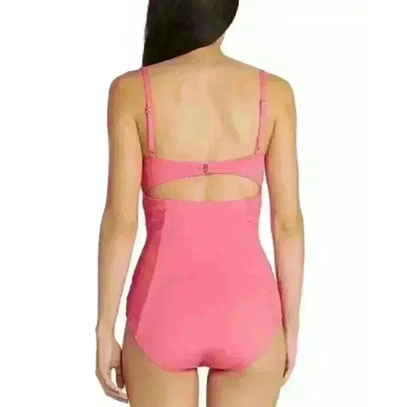 NEW! Kate Spade New York Women's L Smocked Underwire One-Piece Swimsuit NWT $185 - Picture 2 of 2